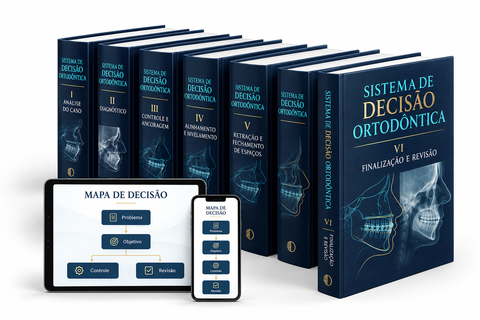 Coleção de seis volumes em português